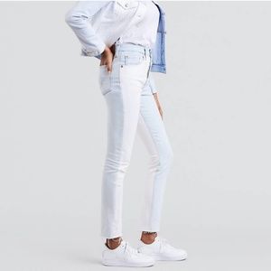 $128 Levi's 501 Skinny High Rise Two Tones Jeans